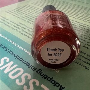 Bee's Knees Rare Thank You for 2025 Orange Polish